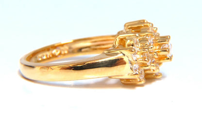.80ct Natural Diamonds Cluster Ring 14kt gold *v