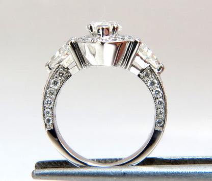 2.51ct Marquise Halo Natural Diamond Ring 14 Karat *v