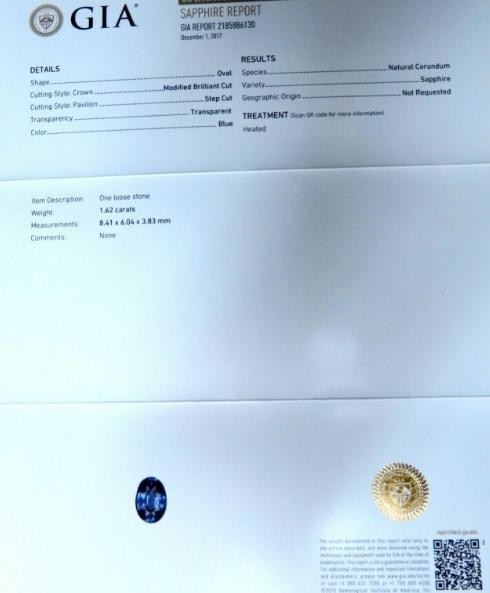 Cluster Bolo Necklace Sapphire Diamonds 18kt Gold GIA Certified 17.30ct 12349 *v