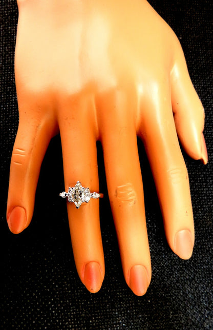 GIA Certified .72ct Natural Marquise Diamond 14kt *v