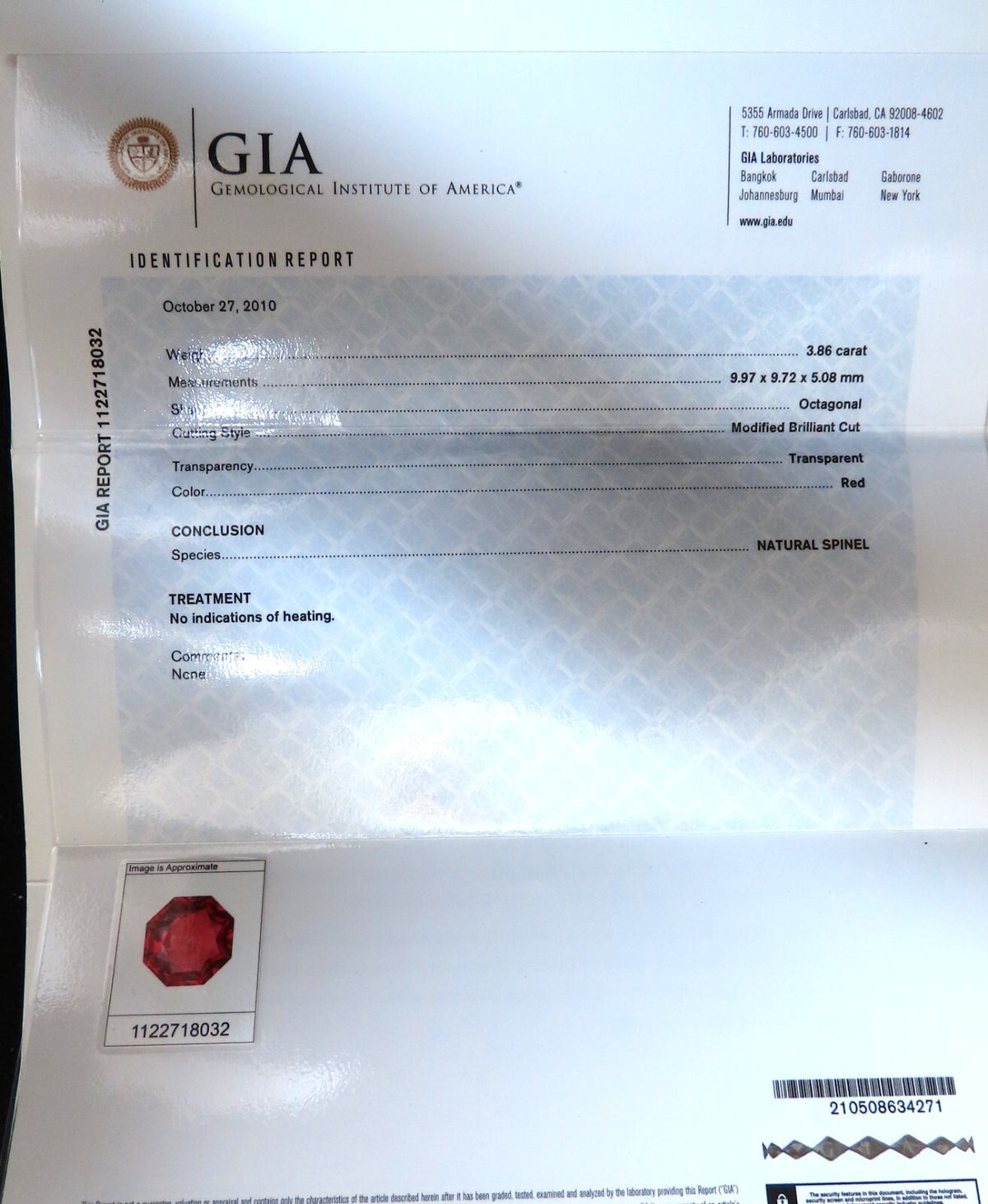 GIA Certified Natural No Heat Spinel 3.86ct Diamonds Cluster Ring 14Kt *v