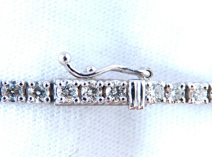6.43ct Natural Diamonds Tennis Bracelet 14kt Gold Classic Graduated Caliber *v