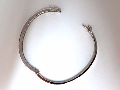 1.30ct natural round diamonds bangle bracelet g/vs  channel 14kt *v