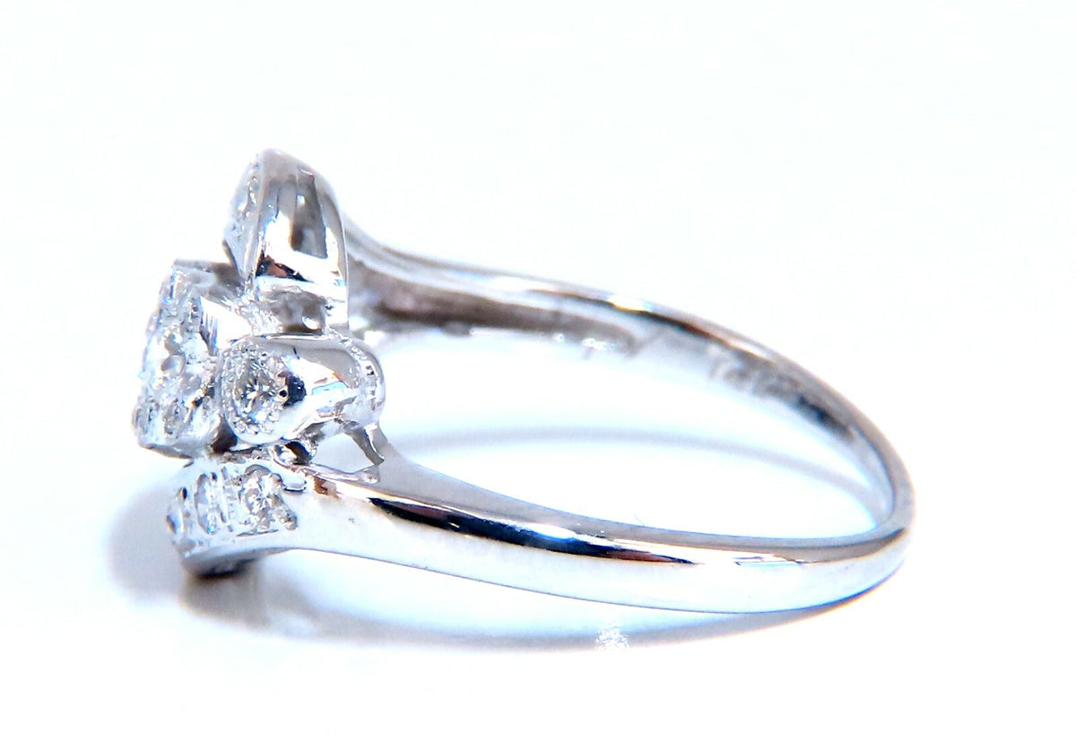 .54ct Natural Diamonds American Regency Revival Deco Ring 14kt *v