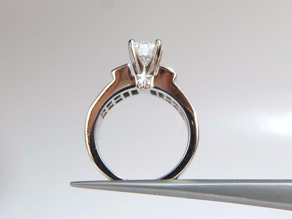 GIA Certified 1.02ct & 1.10ct natural round diamond ring e/vs2 18kt*v