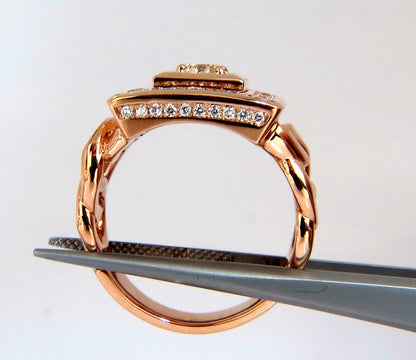 1.35ct natural diamonds Bolt & Screw ring 18kt *v