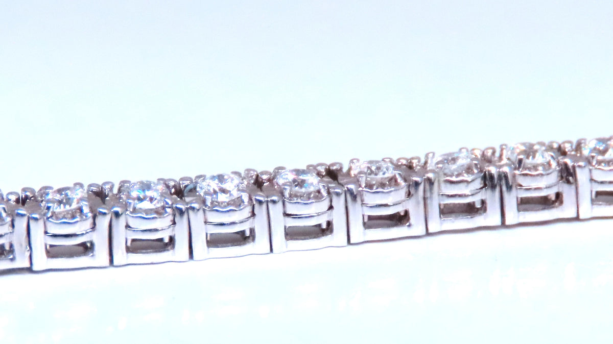 2.40ct natural round diamonds bracelet 14kt gold 12467 *v