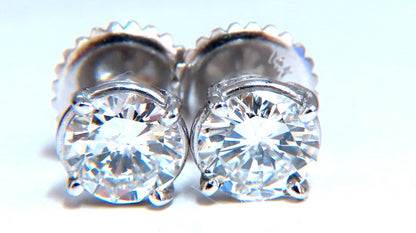 Diamond Studs GIA Certified 2.07ct Earrings 14kt *v