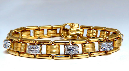 .80ct Natural Masculine Mod Durable Hinged Bracelet 14 Karat *v