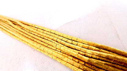 Rustic Nine Stranded 18kt Gold Bracelet 55 Grams 7.5 inch *v