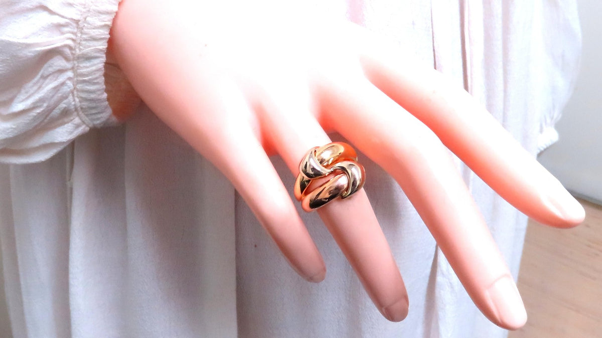 Mod Wrap Love Crest Ring 18kt Gold 12543 *v