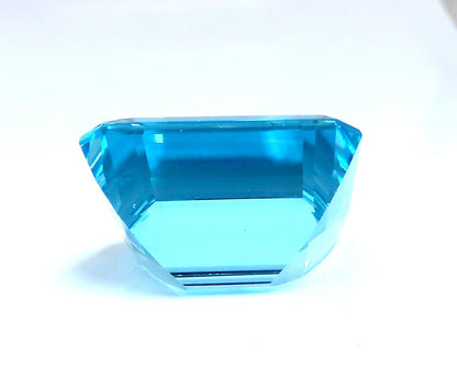 GIA Certified 46.87ct Natural Blue Emerald Cut Aquamarine Magnificent *v