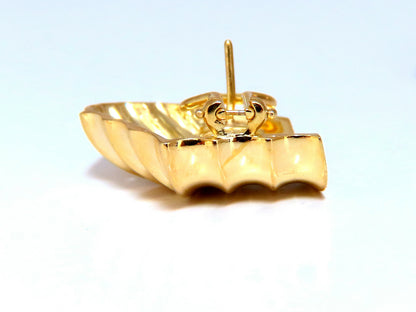 18kt Gold Clip earrings Shell Classic *v