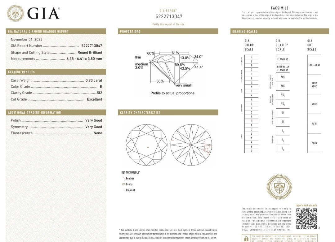 GIA Certified .93ct Natural Diamond Ring Mens Deco Prime 14kt *v