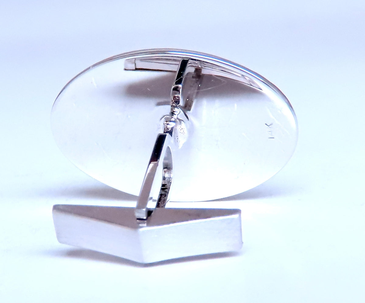 2ct Natural Sapphire Art Deco Cufflinks 14kt 12478 *v