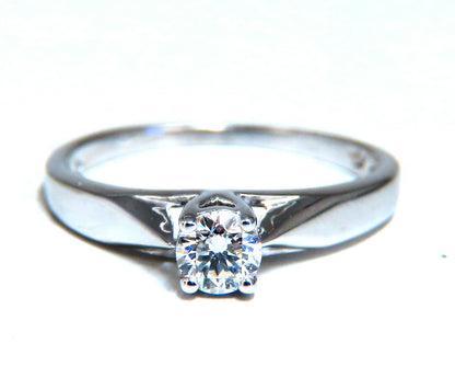 .35ct Natural Round Diamond Engagement Ring 14kt White Gold Traditional Prime *v
