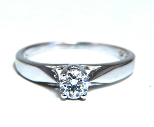 .35ct Natural Round Diamond Engagement Ring 14kt White Gold Traditional Prime *v