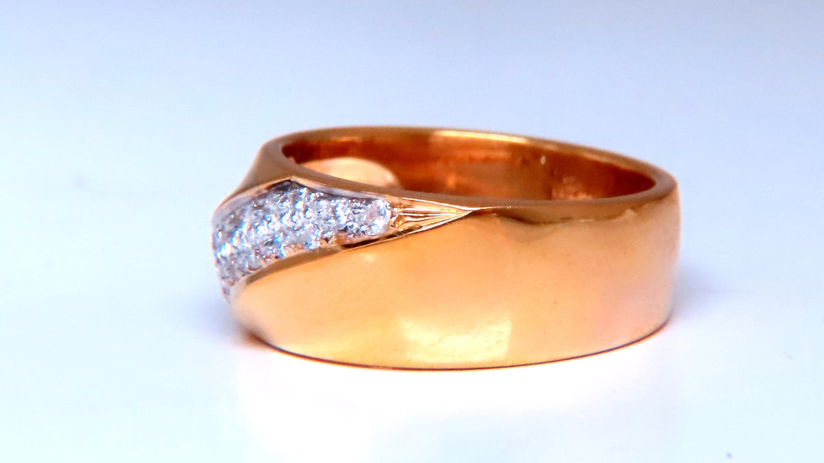 .26ct natural diamond slant band ring 14kt gold 12421 *v