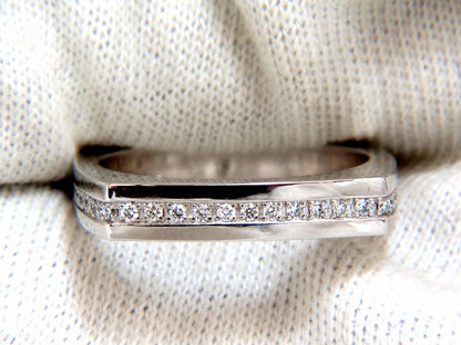 .25ct natural round cut diamonds unisex band platinum mod square form *v