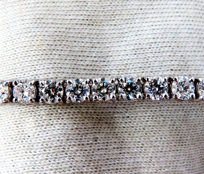 11.45ct Natural Diamonds Tennis Bracelet 14kt Gold Classic Riviera *v
