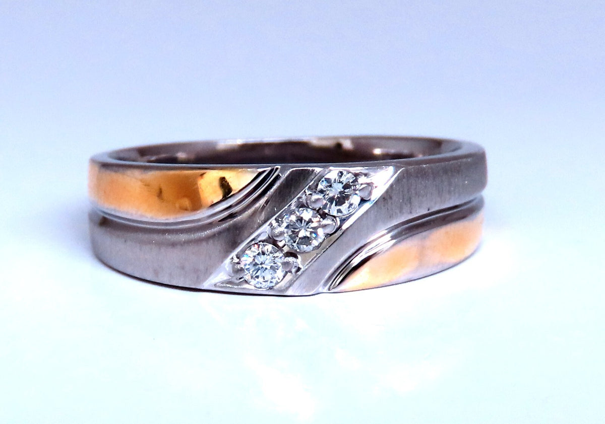 .30ct. mens natural round diamond traditional ring 14kt Gold*v