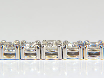4.26ct natural diamonds graduated tennis bracelet 18kt gold F/G Vs *v