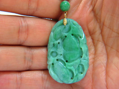 GIA NATURAL 210CT JADE BEAD NECKLACE & NO ENHANCEMENTS *v