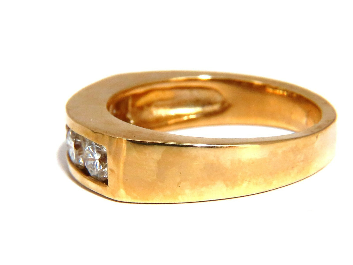 .70ct Natural Round Diamonds 5 Band Channel Ring 14kt *v