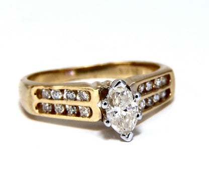 .50ct Marquise Natural Diamonds Cathedral Ring 14 Karat *v