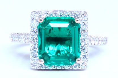 Classic Lab Created Emerald 14kt Gold 12550 *v