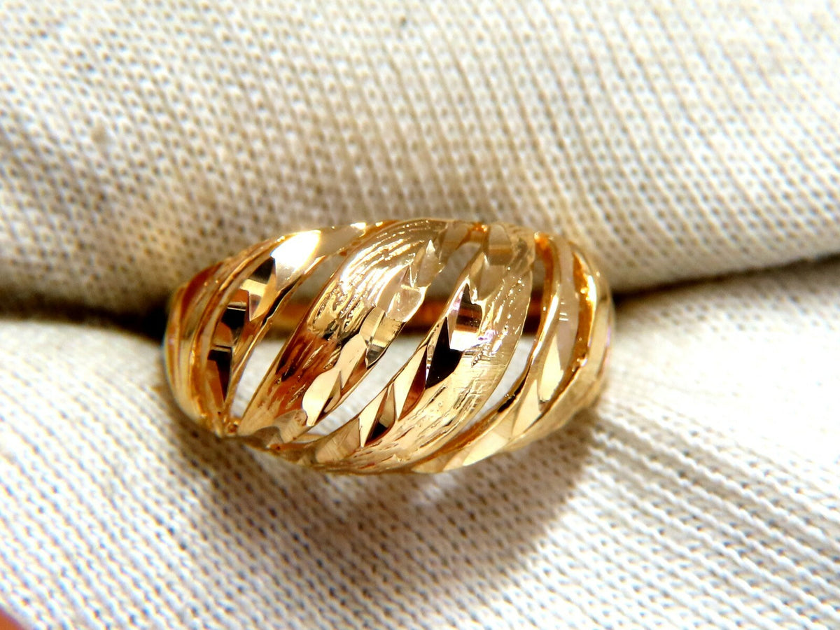 Dome Staggered 14kt Ring *v