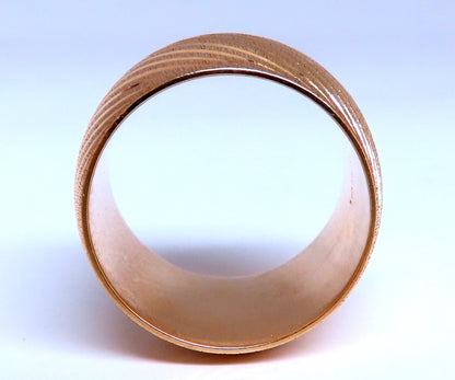 Wide Solid 16mm Band 14kt Gold Ring 9.5 *v