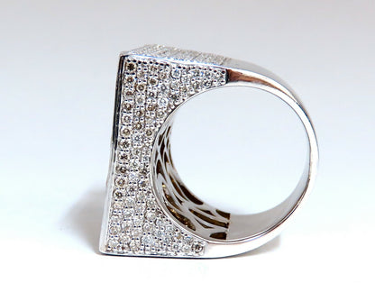 Natural Light Fancy Yellow Green Diamonds Mens Ring 18 Karat Big Tall Grande *v