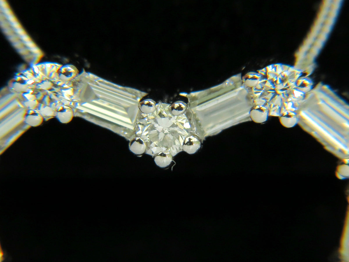 1.10CT DIAMONDS HEART PENDANT 14kt G VS 19'' 20X18MM *v