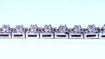 Tennis Bracelet 1.75ct Natural Round Diamonds 14kt Gold Three Row *v