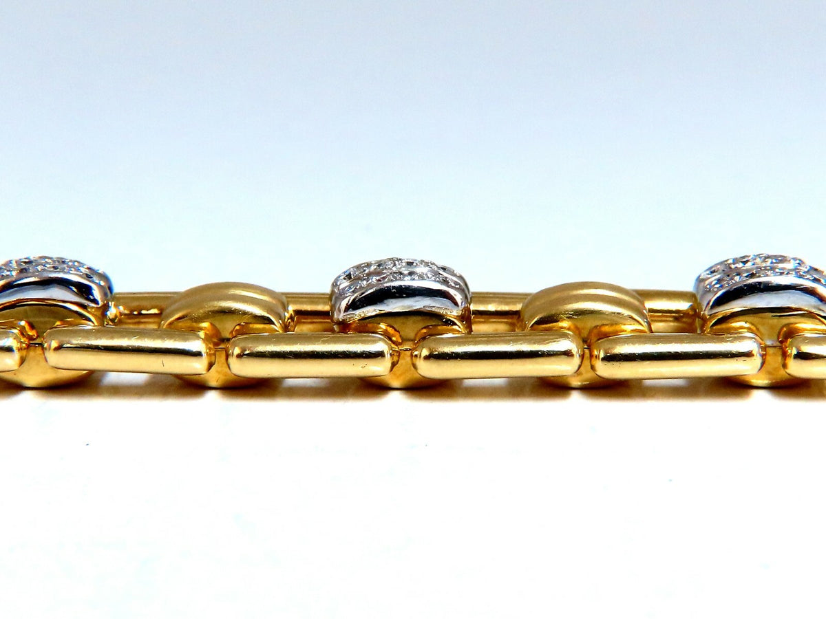 .80ct Natural Masculine Mod Durable Hinged Bracelet 14 Karat *v