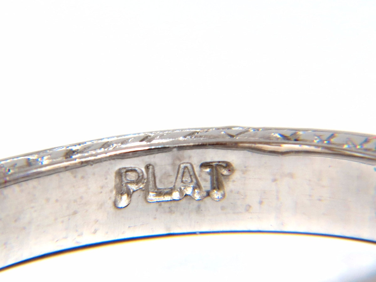 .36ct diamond platinum band Edwardian deco *v