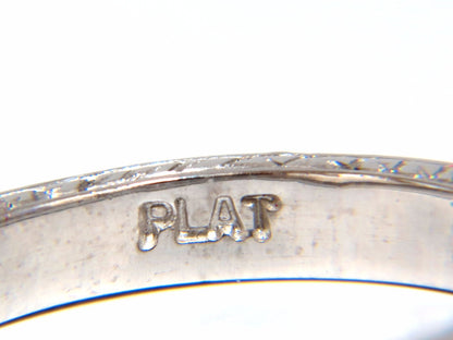 .36ct diamond platinum band Edwardian deco *v