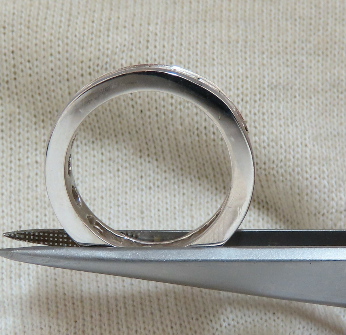 1.40ct Natural Princess Cut Diamonds Band Channel Platinum Prime *v