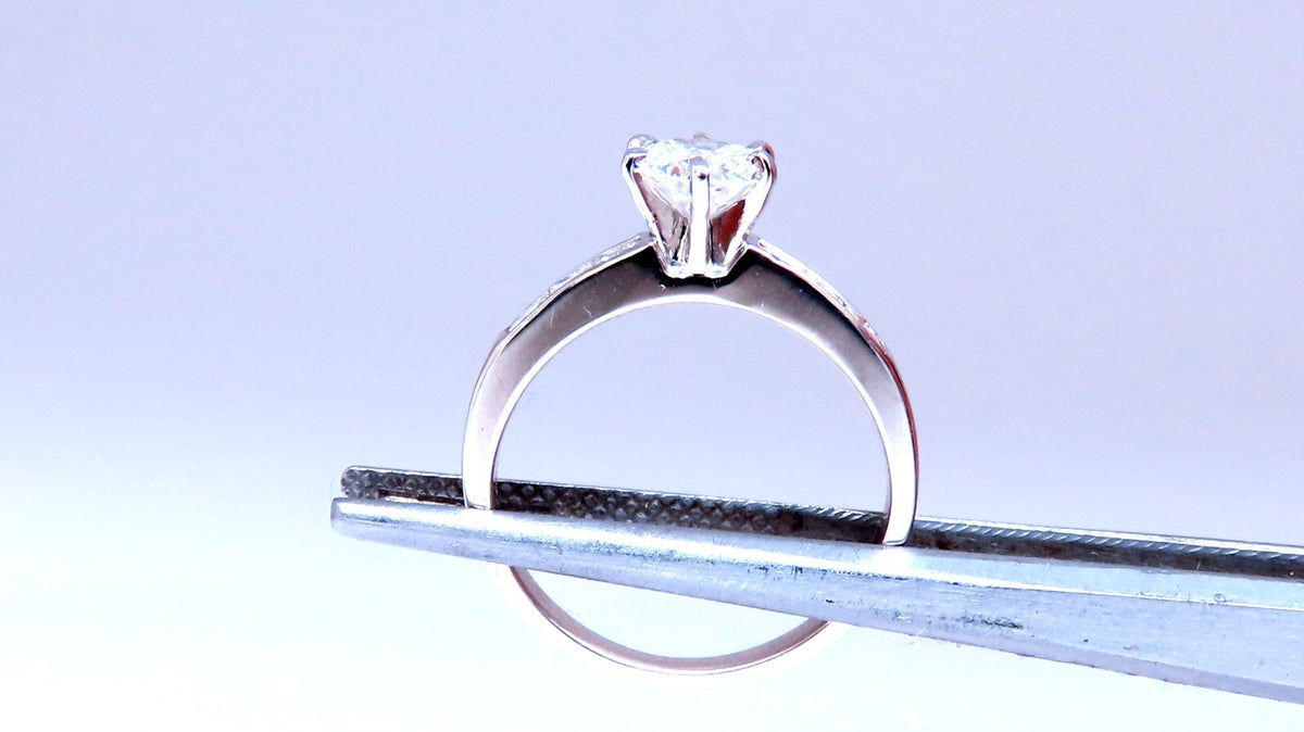 GIA Certified .58ct Natural Round Diamond solitaire ring G/Vs1 *v