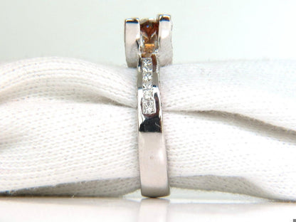 GIA NATURAL FANCY ORANGE BROWN 2.05CT DIAMOND RING 14KT TENSION FLOAT 10064 *v
