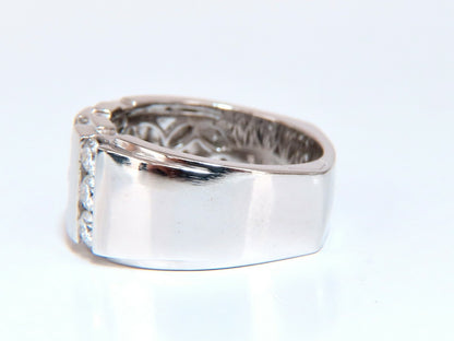 1.05ct Natural Round cut Diamonds mens band 14kt Channel (9) Comfort Fit *v