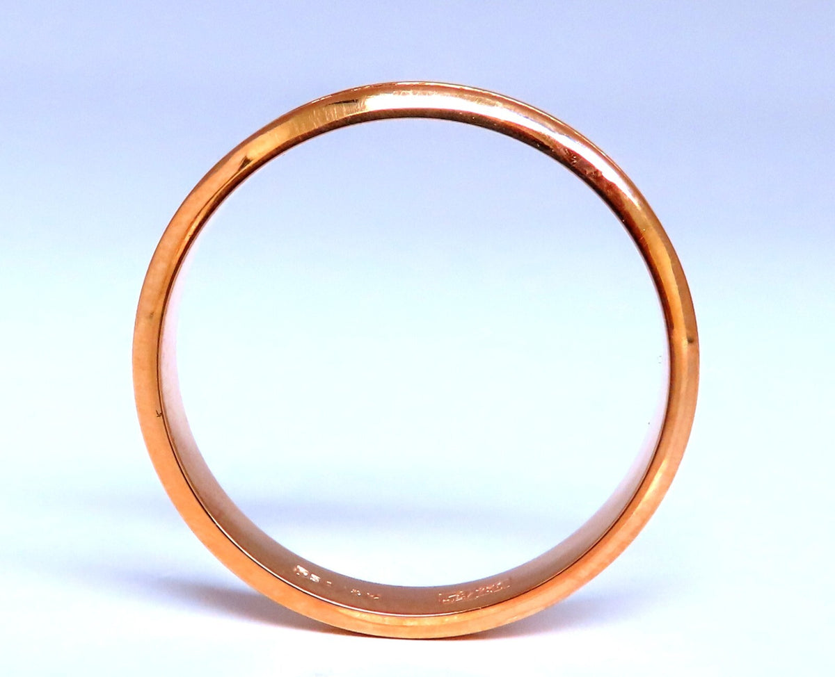 Vintage USSR 3.5mm Retro Band 18kt Gold 10.5 *v