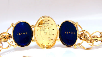 Virgin Mary Bracelet 14kt Gold 21 Grams France *v