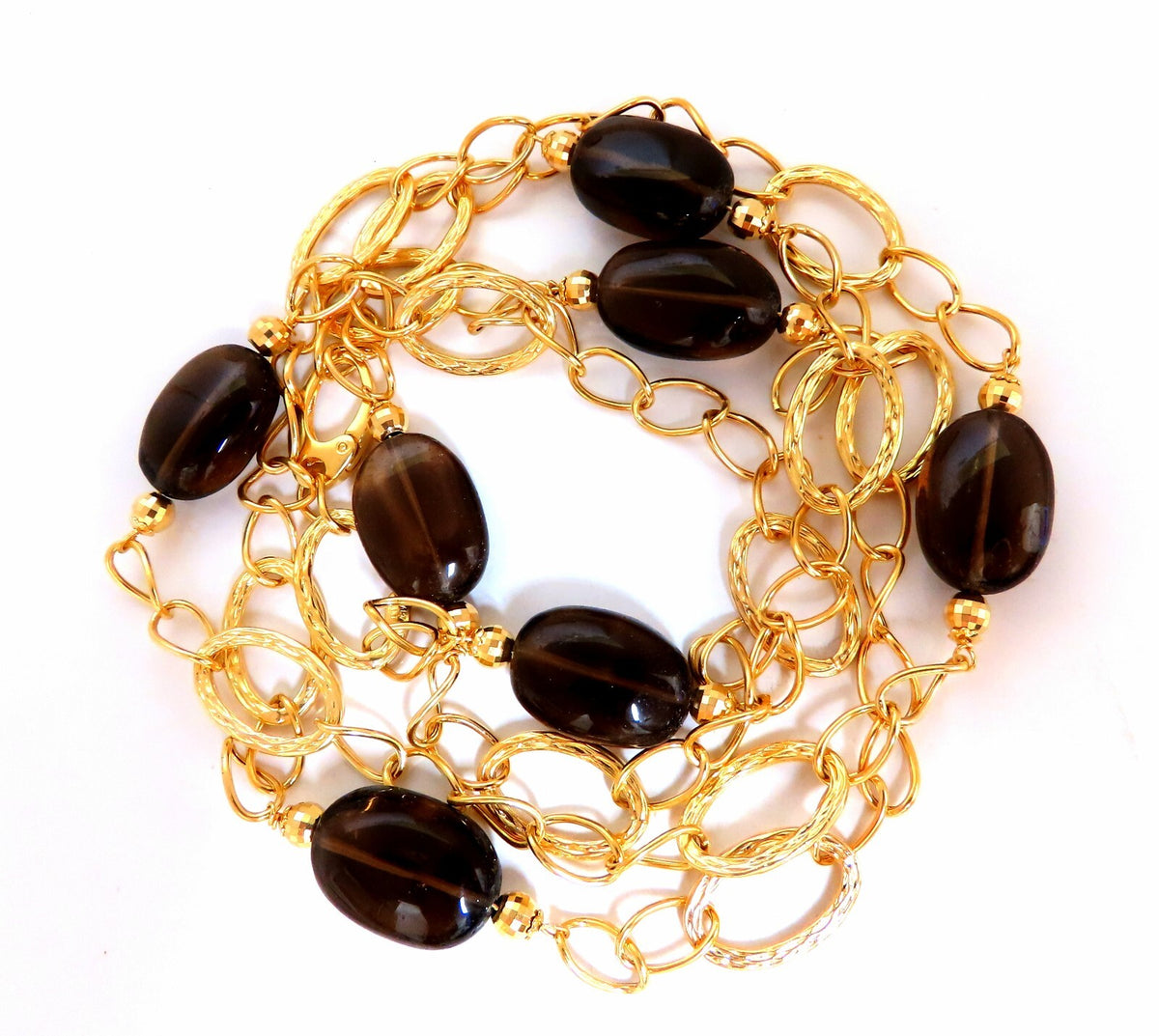 110ct Natural Topaz 14kt gold Necklace *v