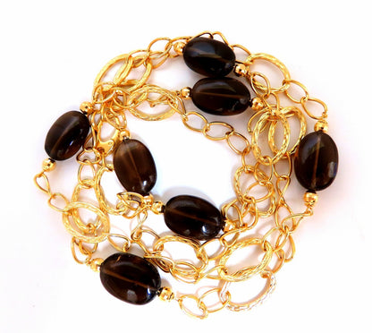 110ct Natural Topaz 14kt gold Necklace *v