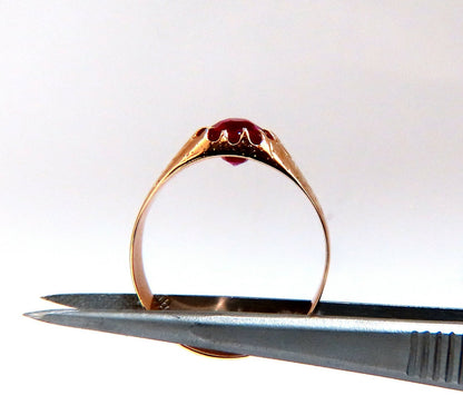 2ct Lab Ruby Vintage European Ring 14kt gold *v
