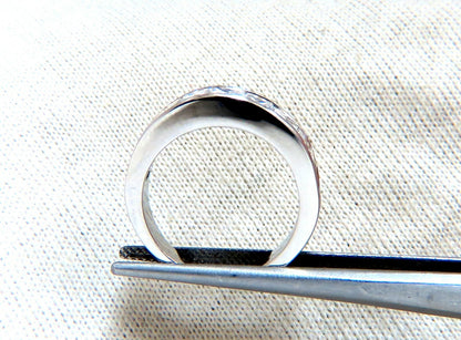 2.30ct Natural Princess Cut Diamonds Channel Band Platinum Ring *v
