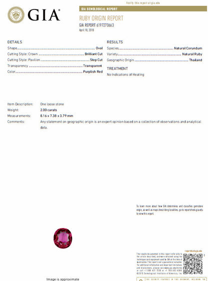 GIA Certified 3.20ct No Heat Red Natural Ruby Diamonds ring 14 Karat *v