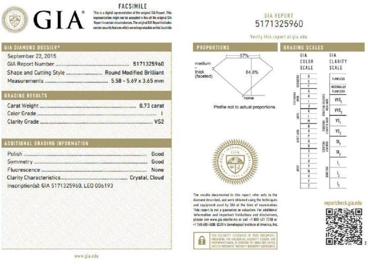 GIA Certified .73ct Natural Diamond Sapphires Ring 14kt 45547 *v